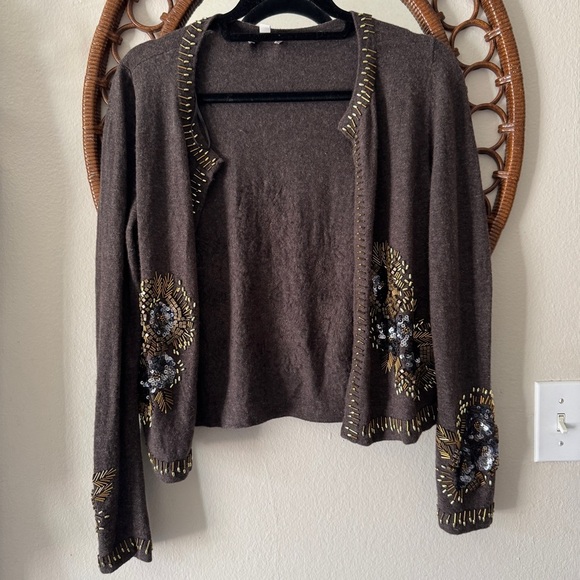 Monsoon Y2K beaded wool cardigan size M - Picture 1 of 9